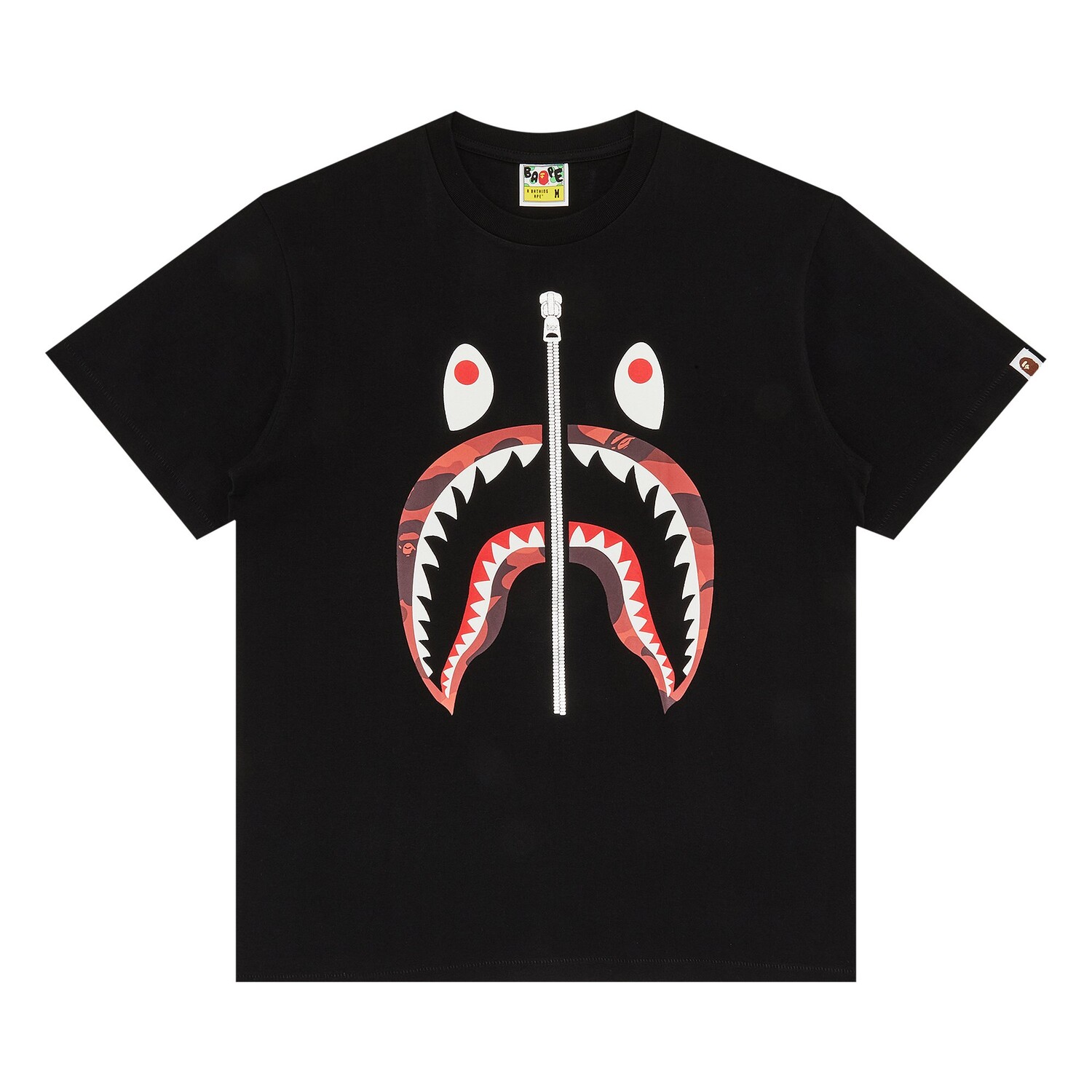 

Футболка BAPE Shark, черная, Черный, Футболка BAPE Shark, черная