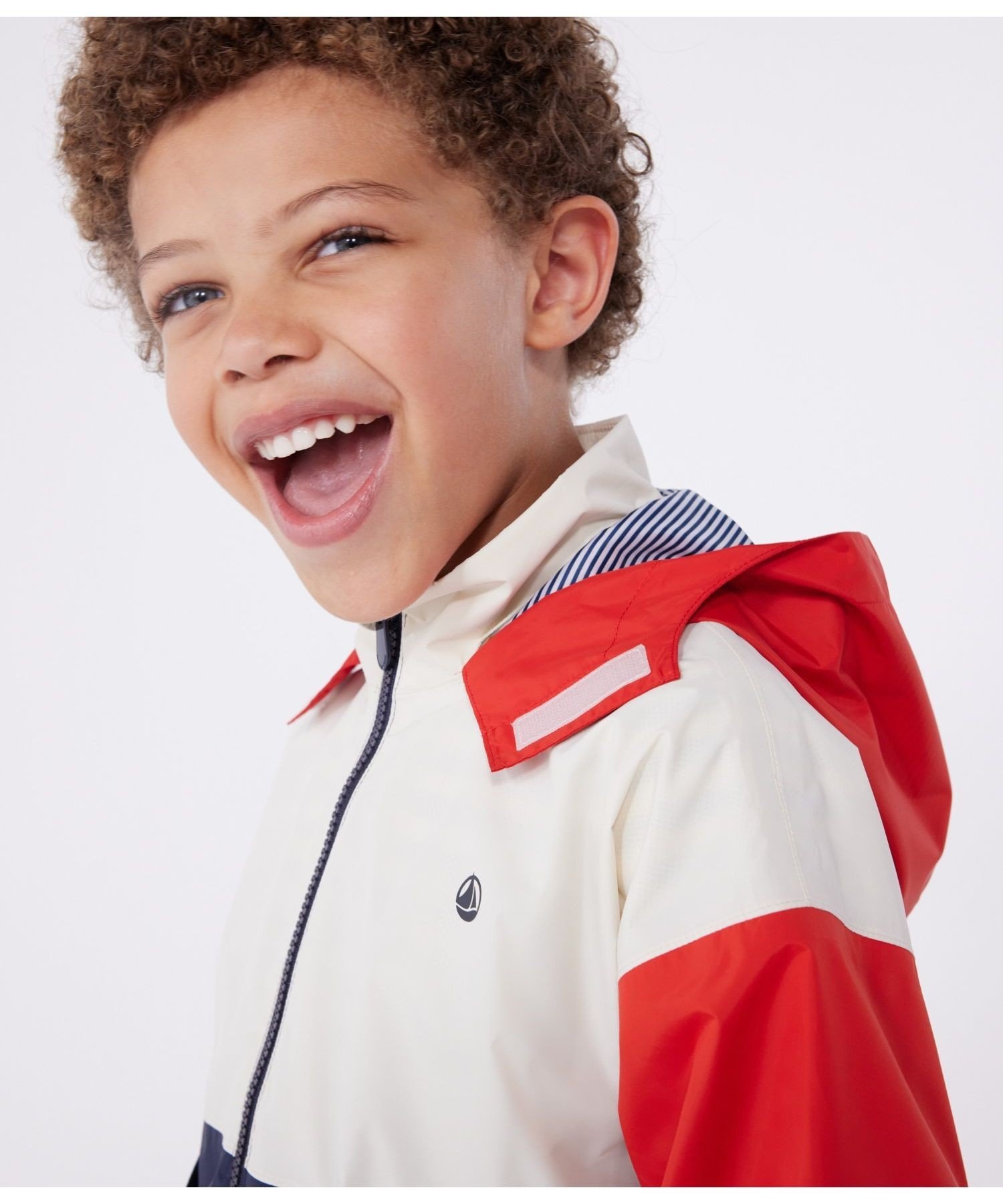 Ветровка PETIT BATEAU, Milky White/Multicolor — фото 3