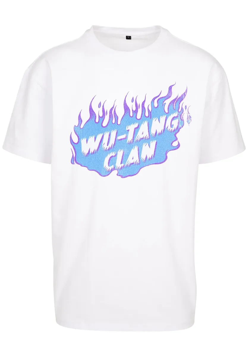 

Рубашка MisterTee с короткими рукавами "Мужская футболка Wu-Tang Clan Wu Cloud Oversize", белый
