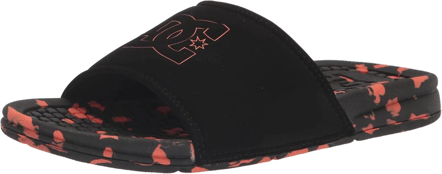 Мужские сандалии-шлепанцы DC Bolsa от DC Shoes, Black Orange