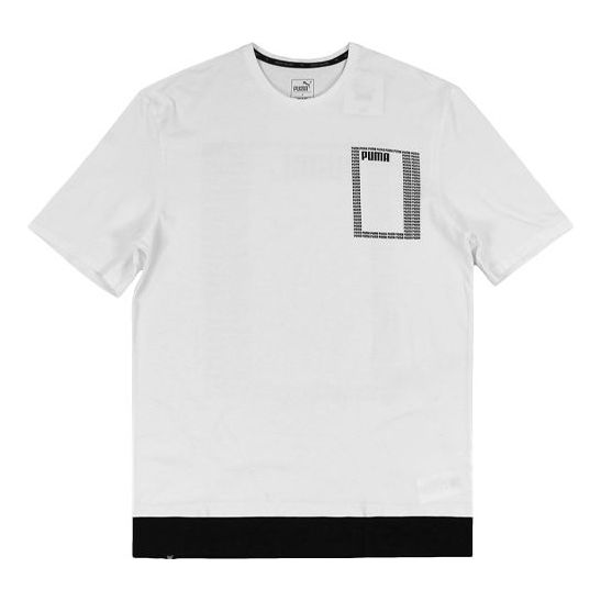 

Футболка logo short sleeve tee summer rebel white Puma, белый