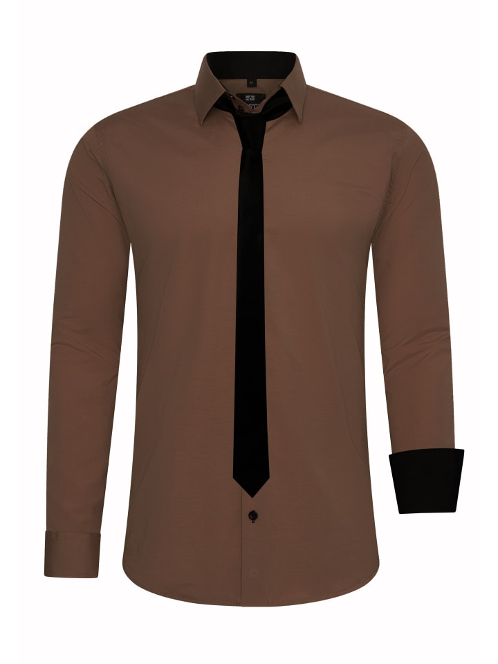 

Rusty Neal Рубашка и галстук коричневого цвета