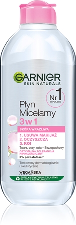 

Мицеллярная вода для чувствительной кожи Garnier Skin Naturals Płyn Micelarny 3w1, 400 ml