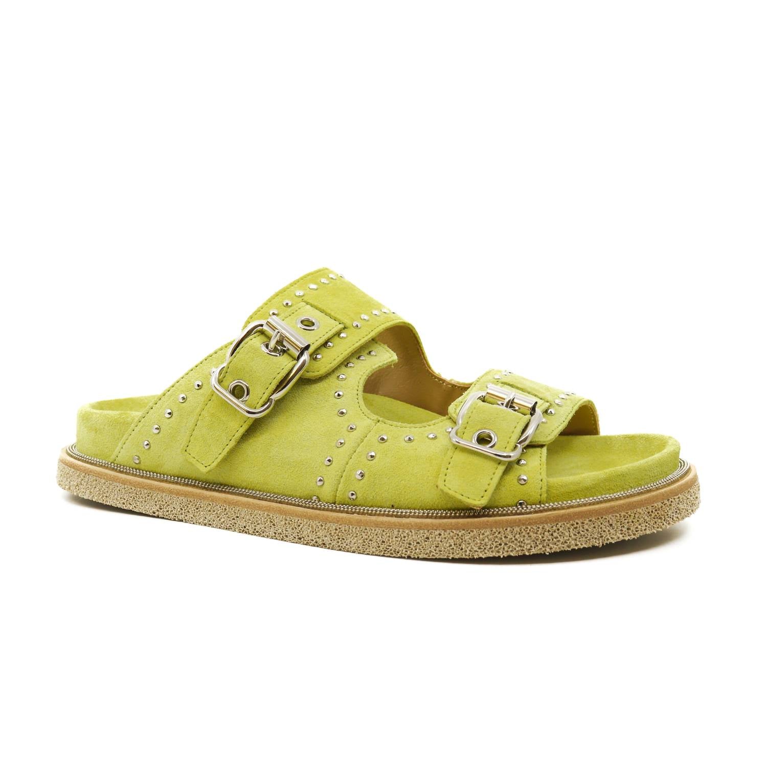 Women Porox Dust Studs Sandals In Lime Laura Bellariva, Lime — фото 3
