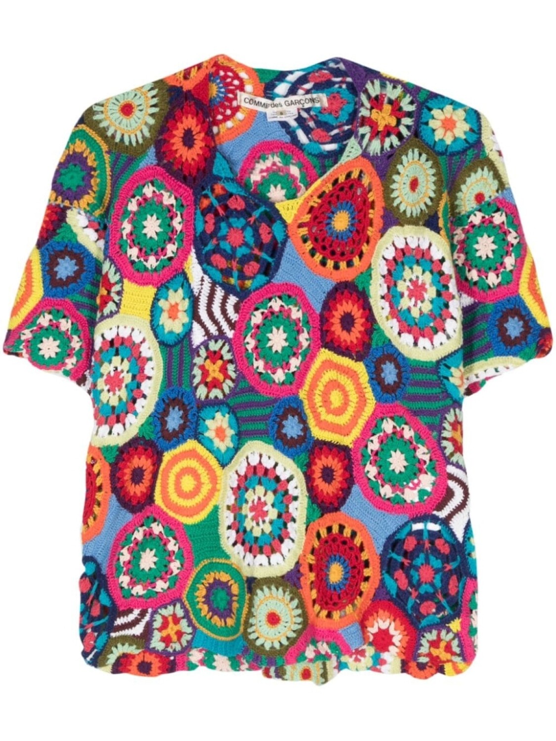 

Comme Des Garçons футболка в технике кроше, синий