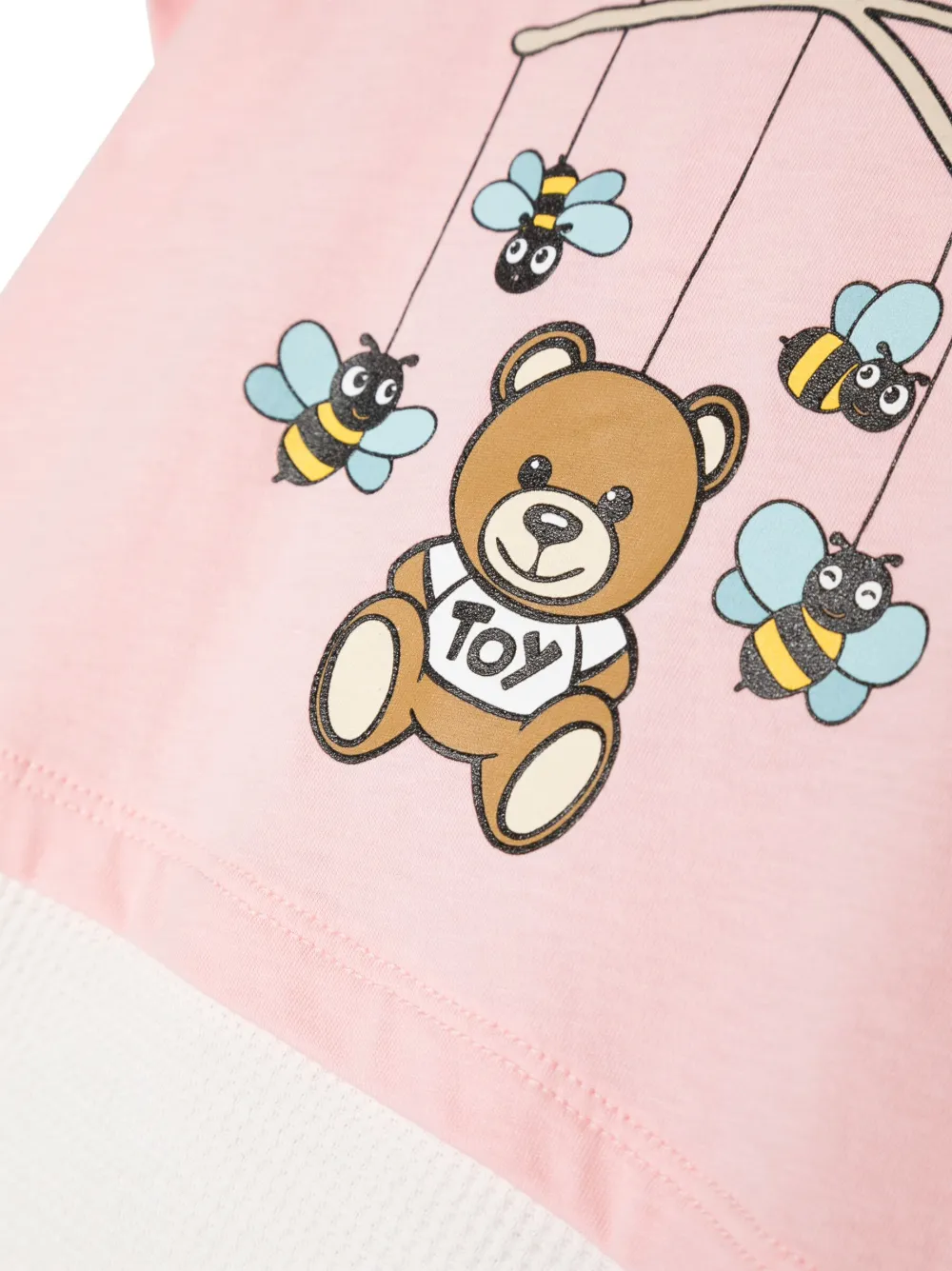 Спортивный костюм с принтом Teddy Bear Moschino Kids, розовый — фото 3