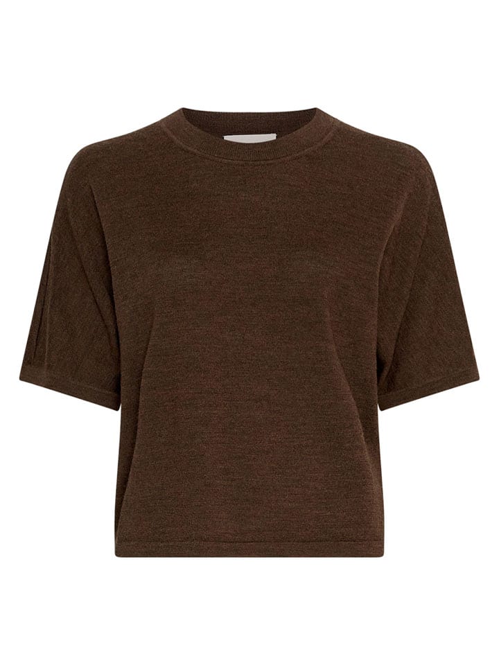 

Шерстяной свитер Нема темно-коричневого цвета MOSS COPENHAGEN