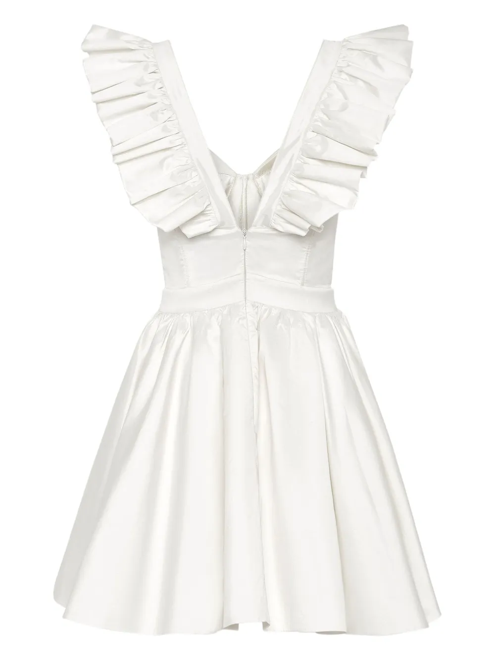 

Мини-платье с рюшами Philipp Plein, белый
