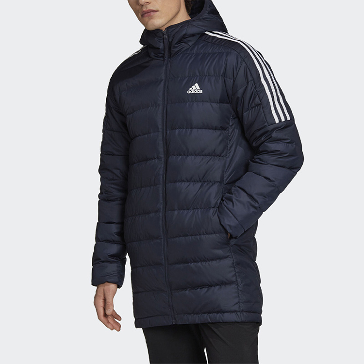 Adidas Пуховик мужской темно-синий, Navy Blue — фото 3