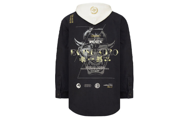 

Джинсовая куртка мужская черная Evisu, черный
