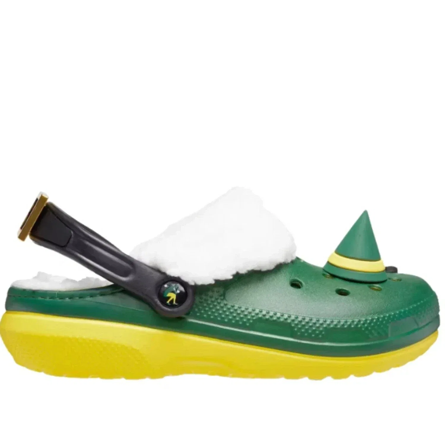 Crocs ELF Classic 209377-7C1 Сабо, зеленые, с круглым носком, без шнурков, KFC736 — фото 2