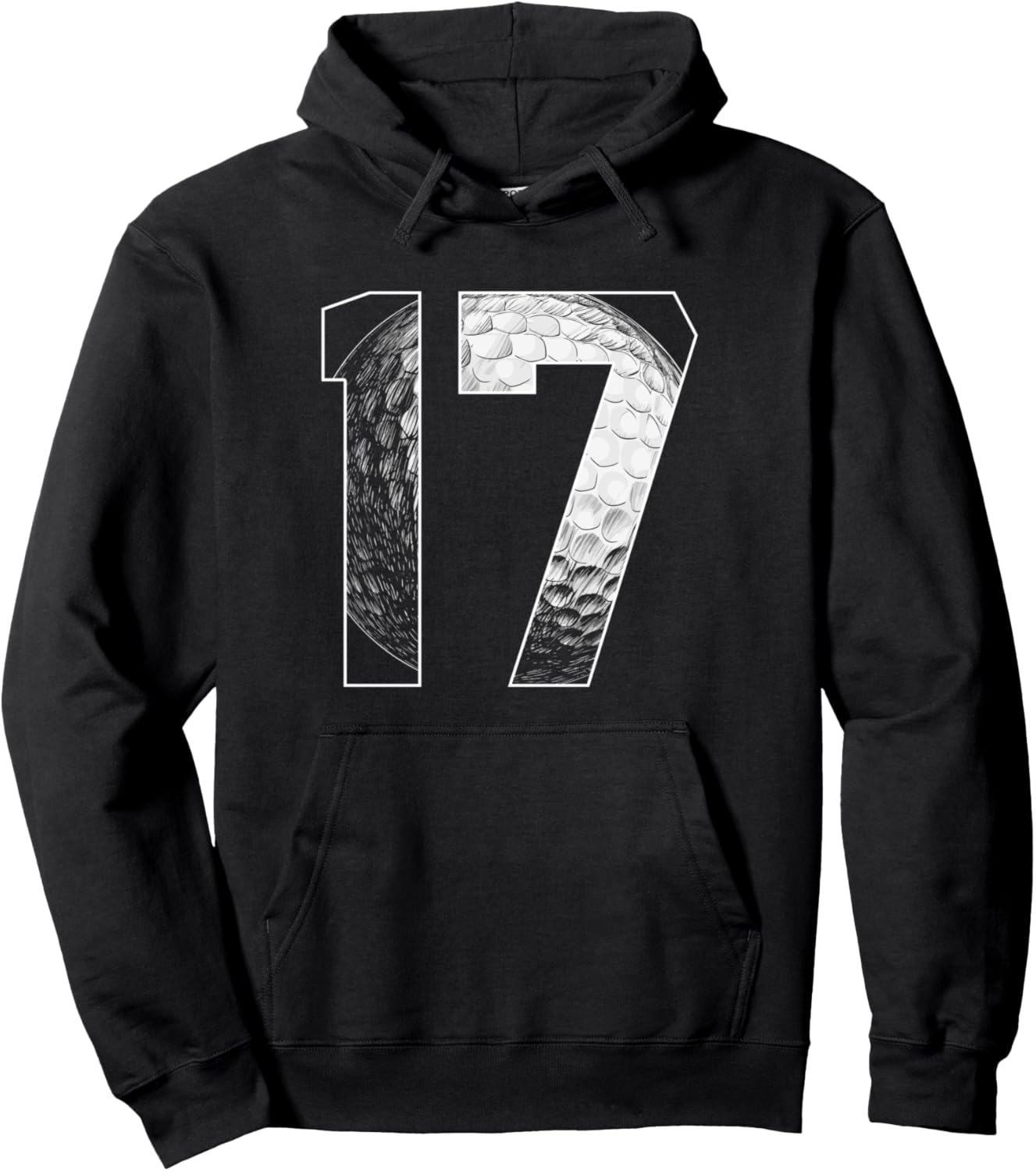 

Худи с надписью «17-летний мальчик, играющий в гольф» 17 Year Old Birthday Apparel Golf Boy B-Day, черный