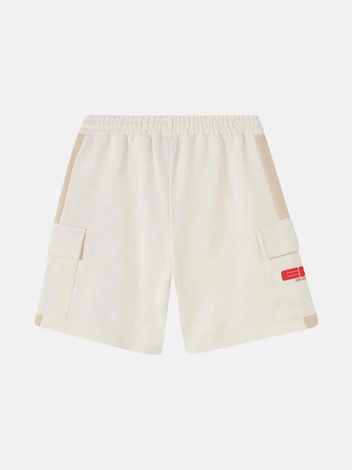 Шорты EA7 Emporio Armani Regular EA7 EMPORIO Armani Kids BERMUDA FELPA BERMUDA в цвете бежевый — фото 2