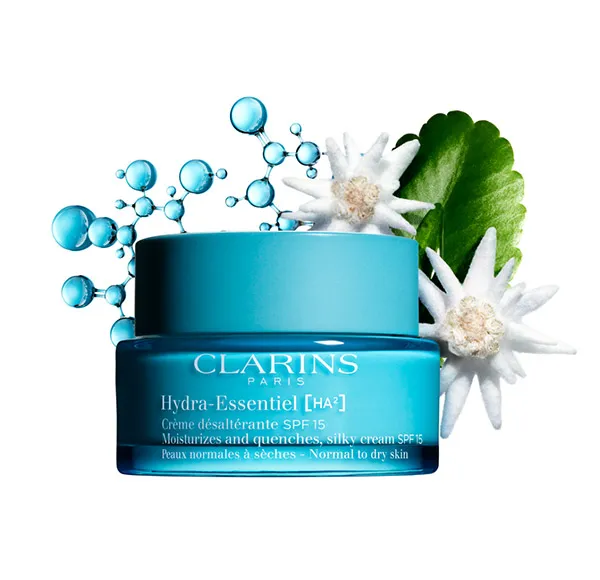 Крем для лица SPF CLARINS Увлажняющий с фактором защиты Hydra Essentiel Crème Désaltérante — фото 3