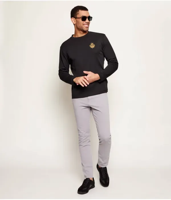Футболка с длинным рукавом TAN_CNY regular fit Boss, черный — фото 2