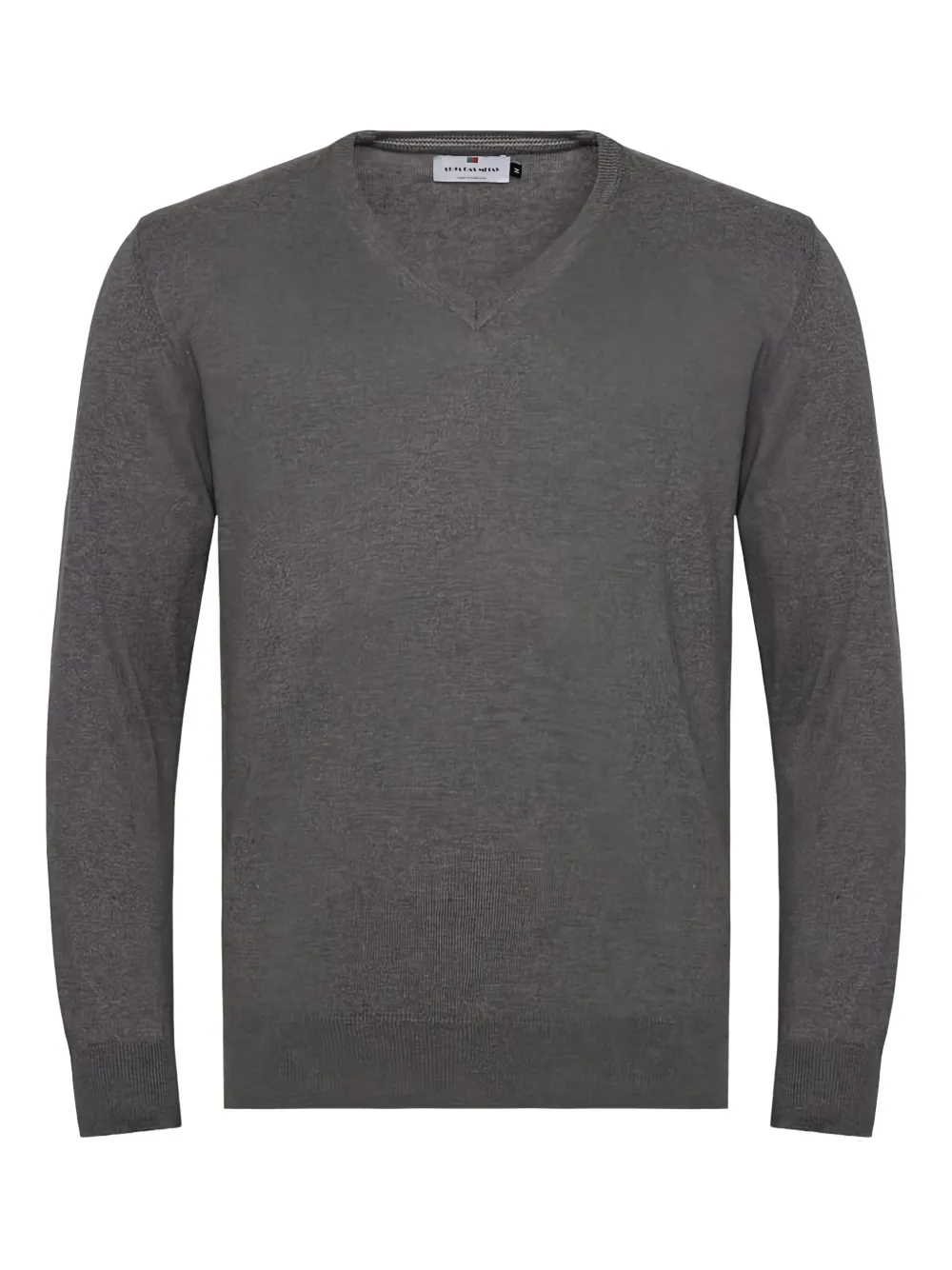 

Свитер с V-образным вырезом Loja Das Meias, серый