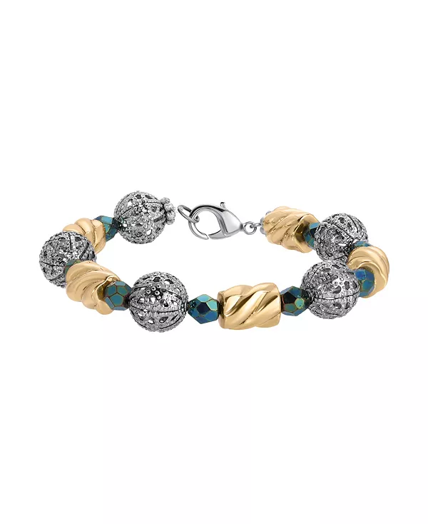 

Браслет из зелёных стеклянных акриловых бусин 2028, green