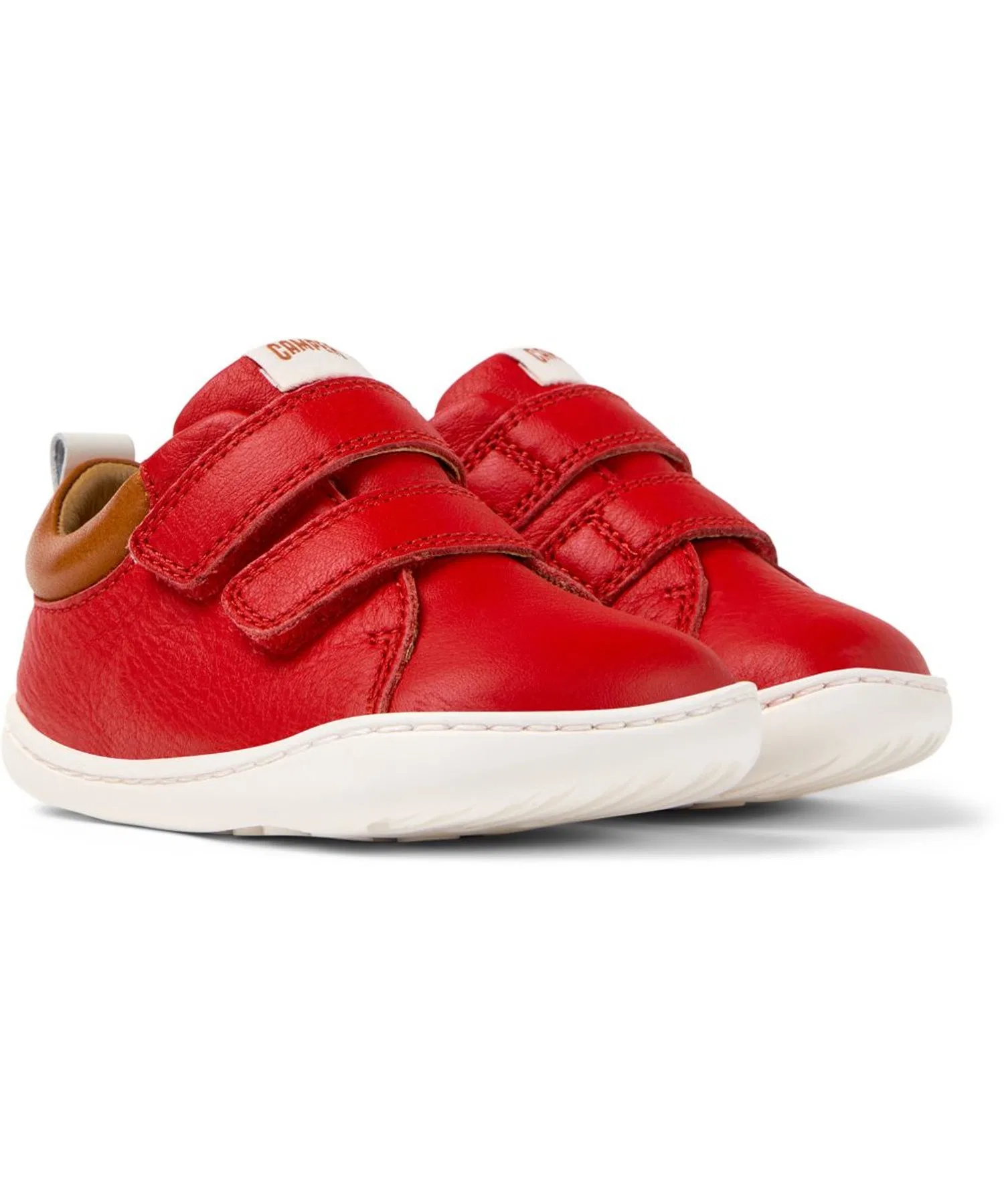 Детские кроссовки Camper PEU CAMI First Walker из натуральной кожи, для первых шагов, красные