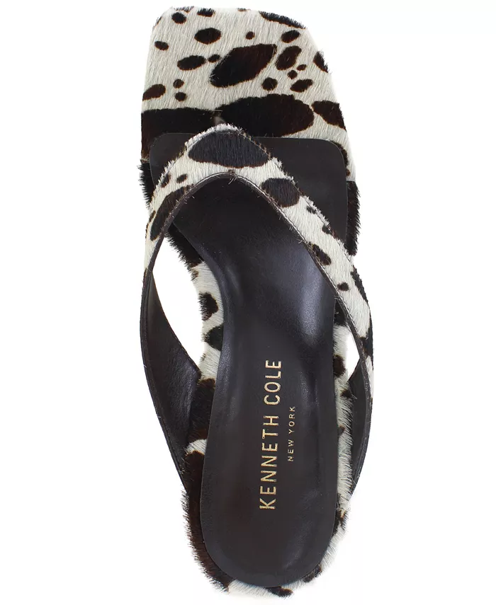 Женские босоножки-стринги Susannah Dress Wedge Kenneth Cole New York, коричневый — фото 4
