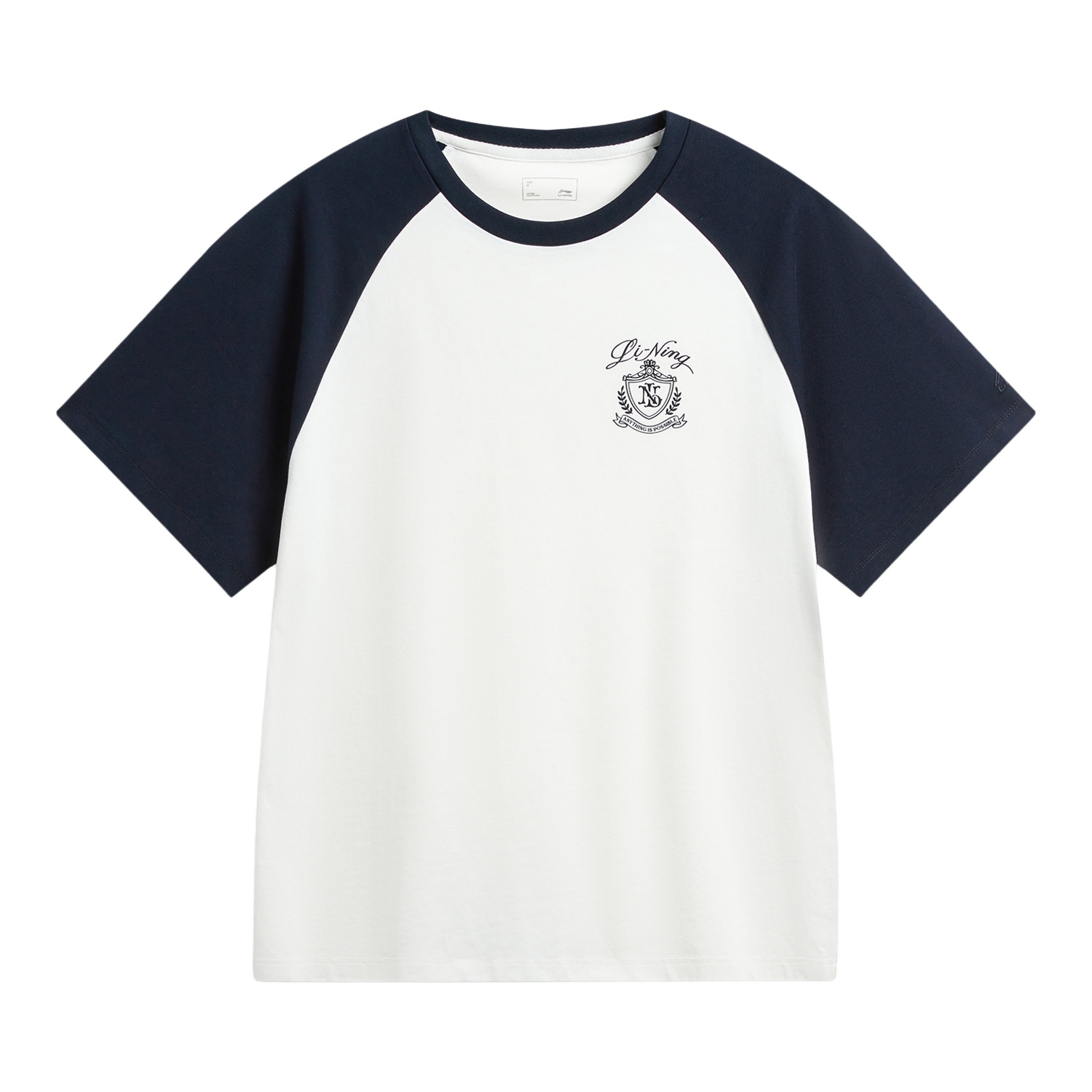 

Футболка Li-Ning Sports Life Collection Women's, айвори/deep синий