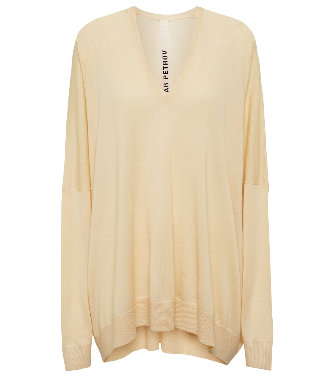 

Свитер Эдвина из кашемира и шелка Petar Petrov, кремовый