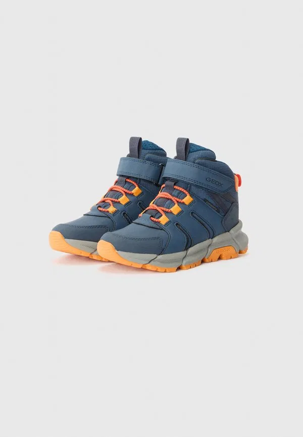 Ботинки flexyper на шнуровке до щиколотки Geox, Blue/Orange — фото 2