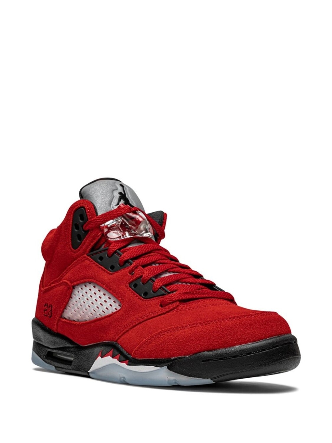 Кроссовки Air Jordan 5 Retro Raging Bull 2021 Jordan Kids, красный — фото 2