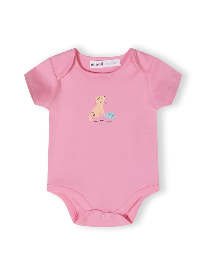 Minoti Набор из 7 штук: боди с короткими рукавами 24babypack7 сиреневого цвета — фото 3