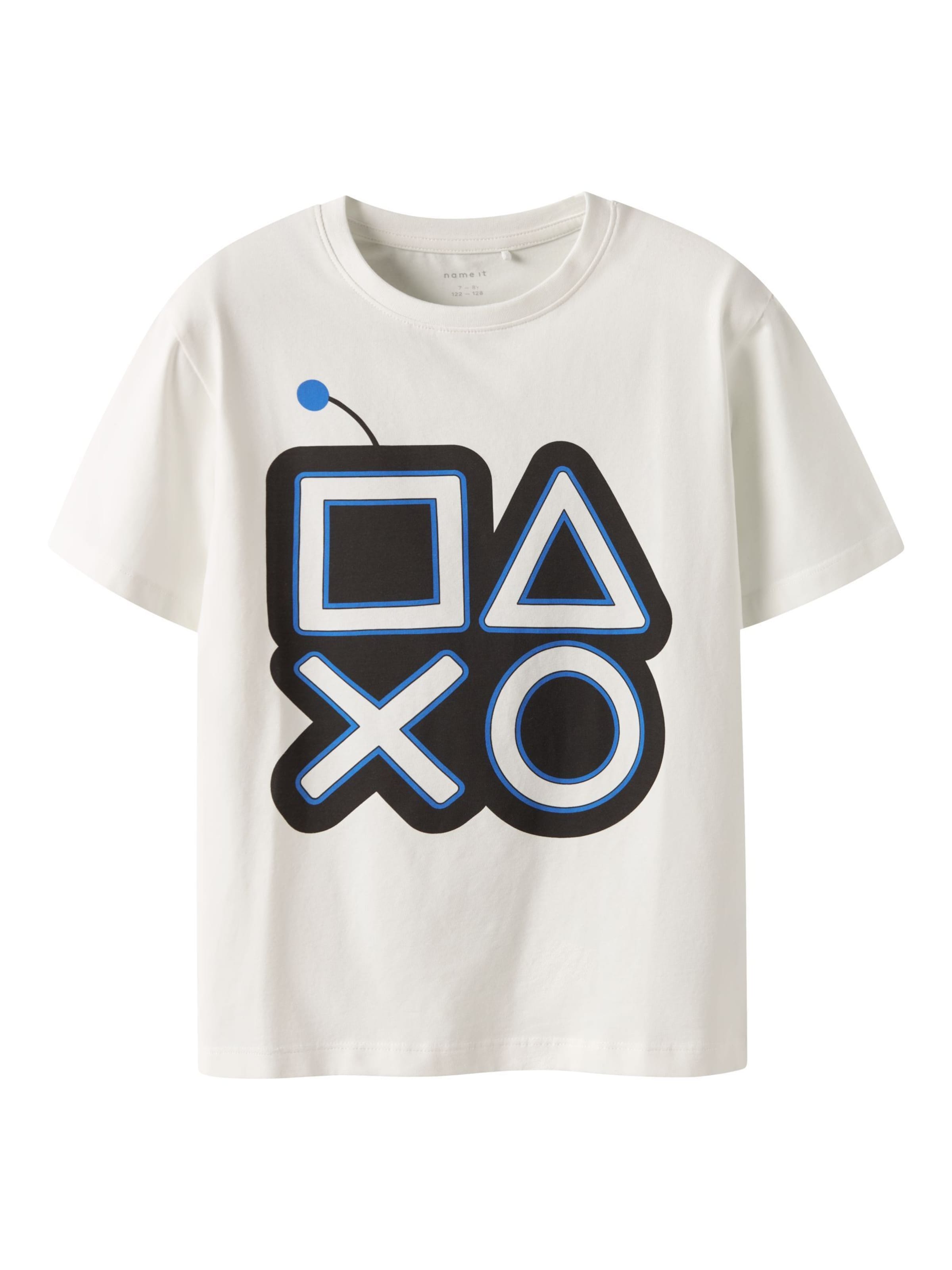 

NAME IT Футболка 'NKMSteve PlayStation' в белом цвете