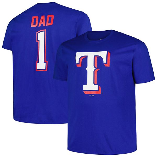 

Мужская футболка Texas Rangers Big & Tall #1 Dad Profile