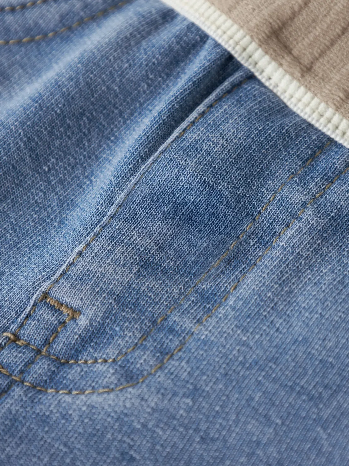Джинсовые шорты с эластичным поясом Name it, light blue denim — фото 4