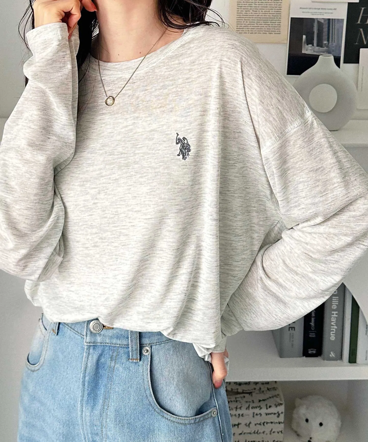 Женская футболка U.S. POLO ASSN. с длинным рукавом