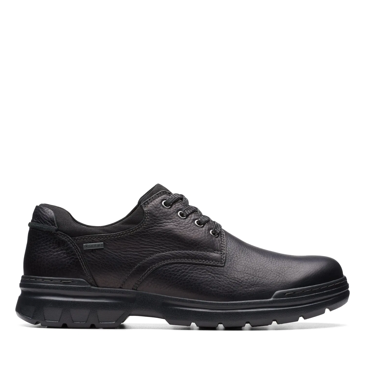 Дерби мужские кожаные с мембраной GORE-TEX Clarks, черный