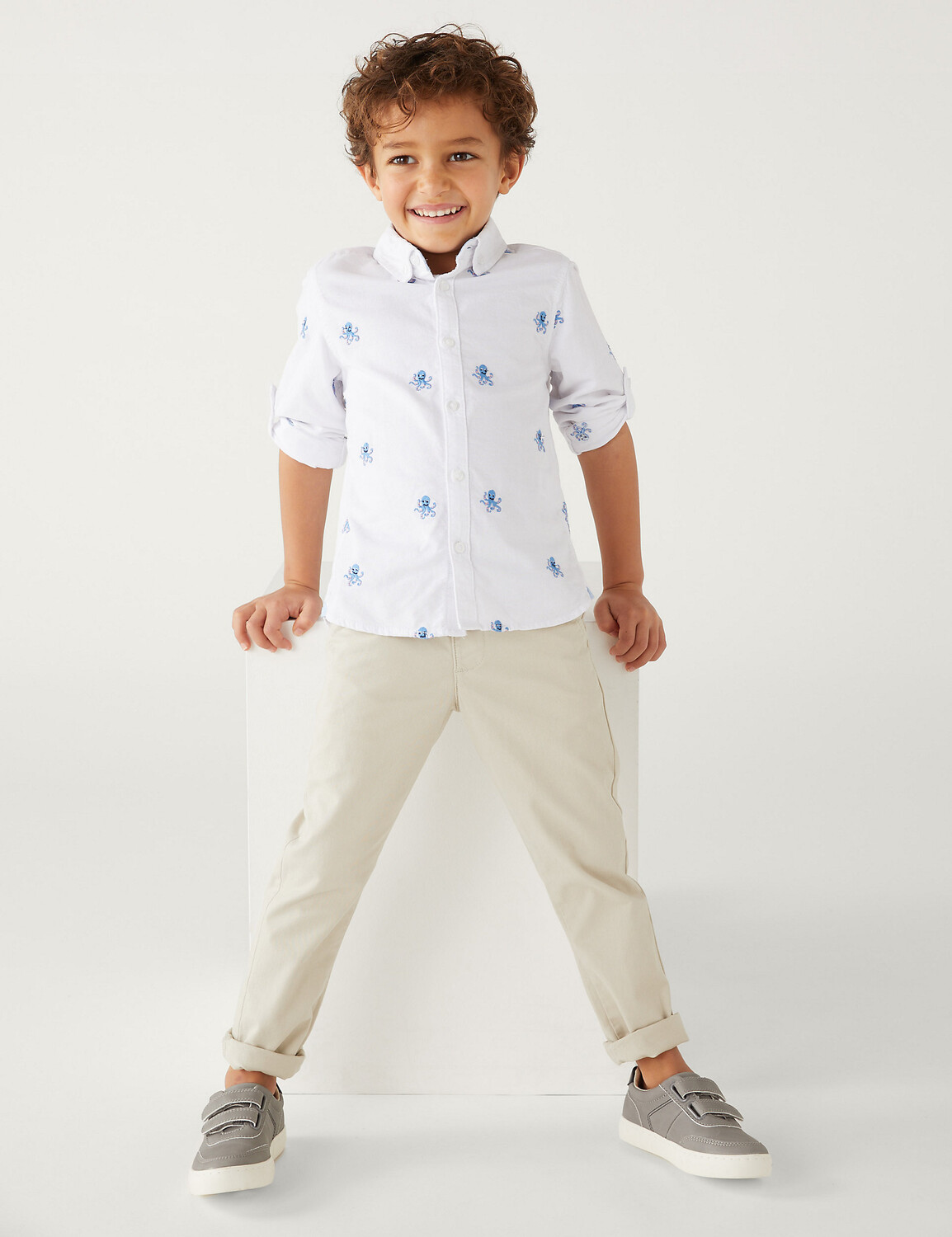 

Чиносы из хлопка (2–8 лет) Marks & Spencer