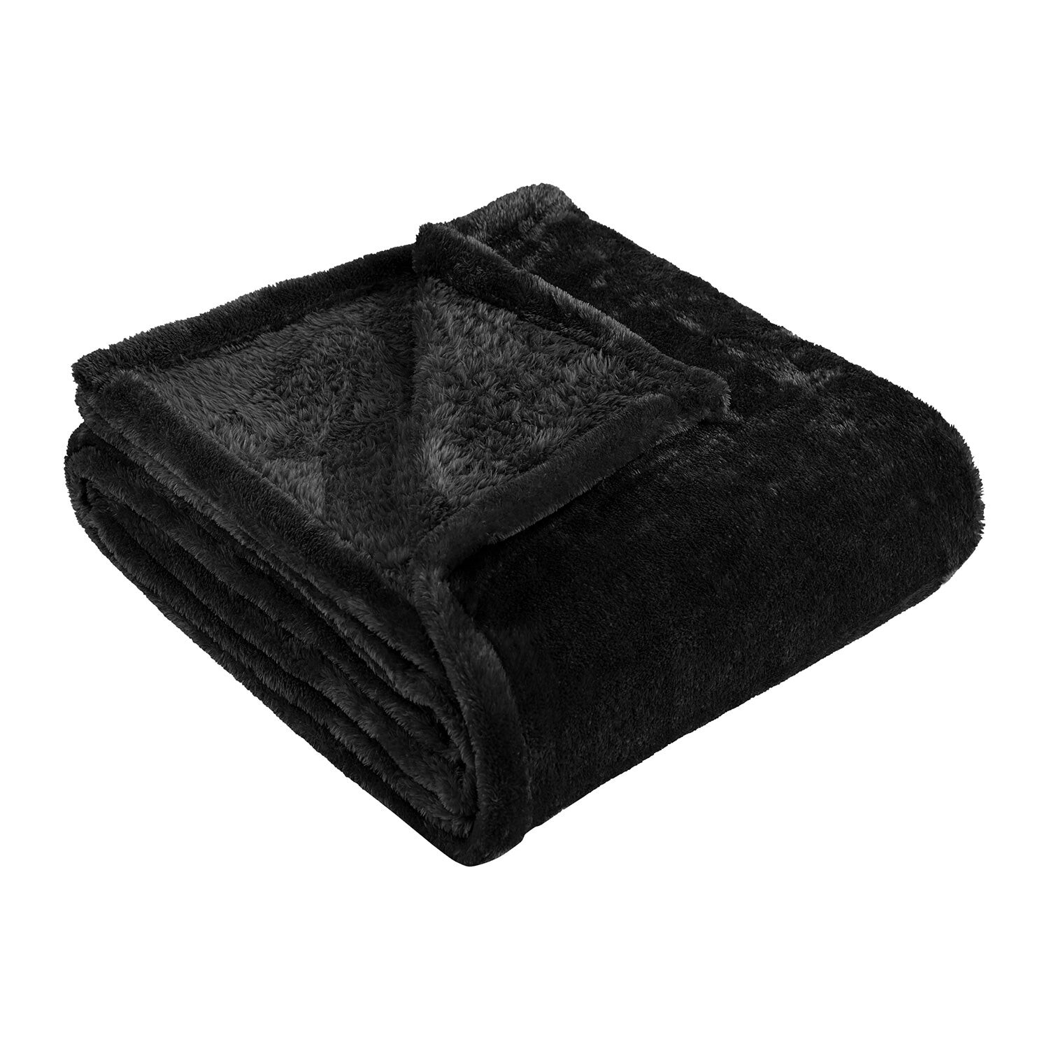 

Уютное и теплое флисовое одеяло из микрофибры от Superior, цвет Black