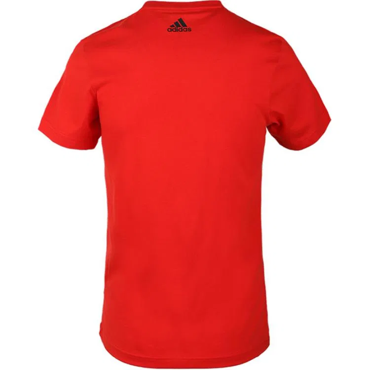 Футболка мужская Red, с круглым вырезом, средней посадки Adidas — фото 3