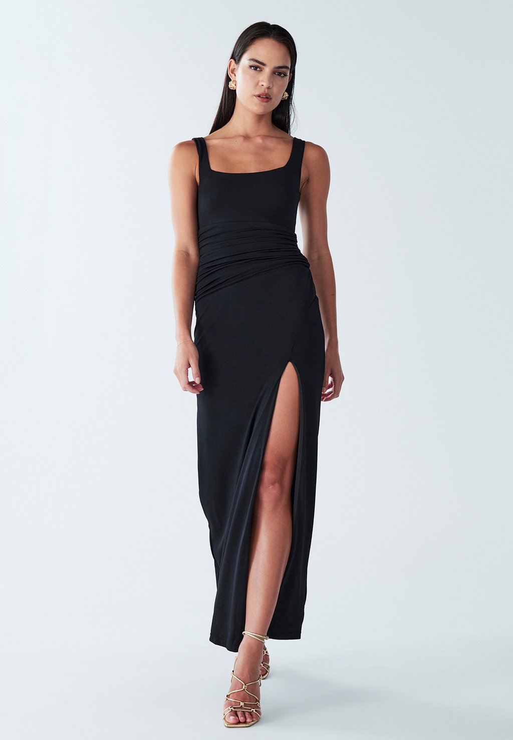 

Платье макси Jersey dress BWLDR, черный