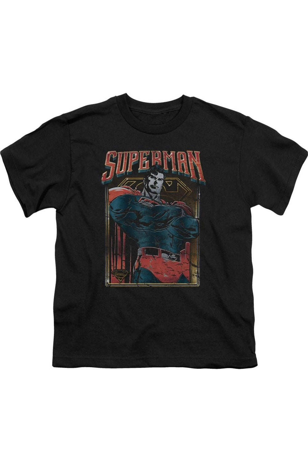 

Футболка с принтом "Superman Head Bang" для детей Gildan, черный