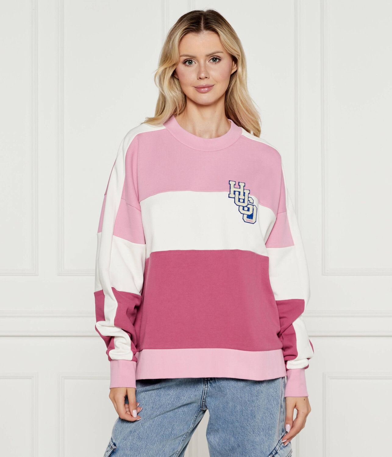 

Толстовка Hugo Blue Dalotte Oversize fit, роза