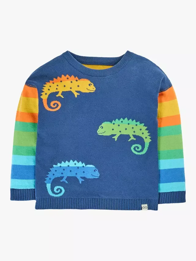 Детский двусторонний комбинезон Luca, темно-синий/разноцветный Frugi — фото 2