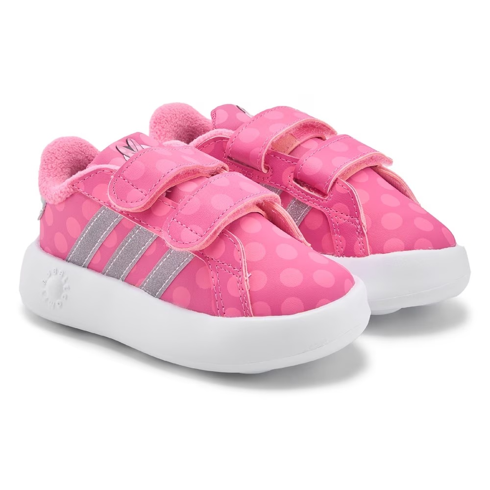 

Детские кроссовки Disney Grand Court 3.0 от Adidas для малышей, pink/silver