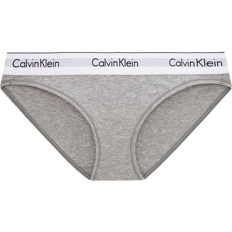 Calvin Klein Женские трусы 1 шт цвет кокосовый серый — фото 3
