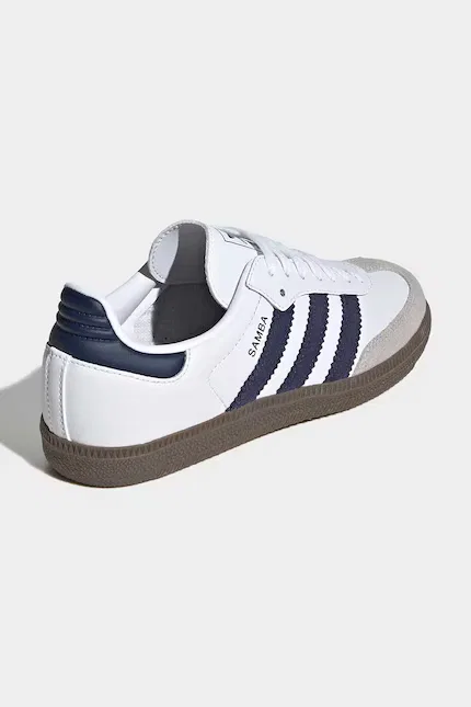 Кроссовки детские SAMBA OG Adidas Originals, белый — фото 3