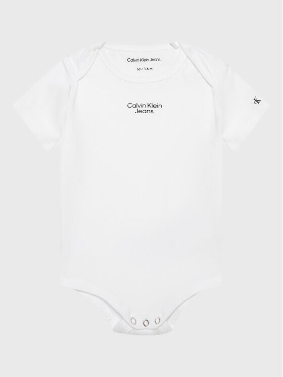 Комплект из 2-х детских боди стандартного кроя Calvin Klein, мультиколор — фото 4