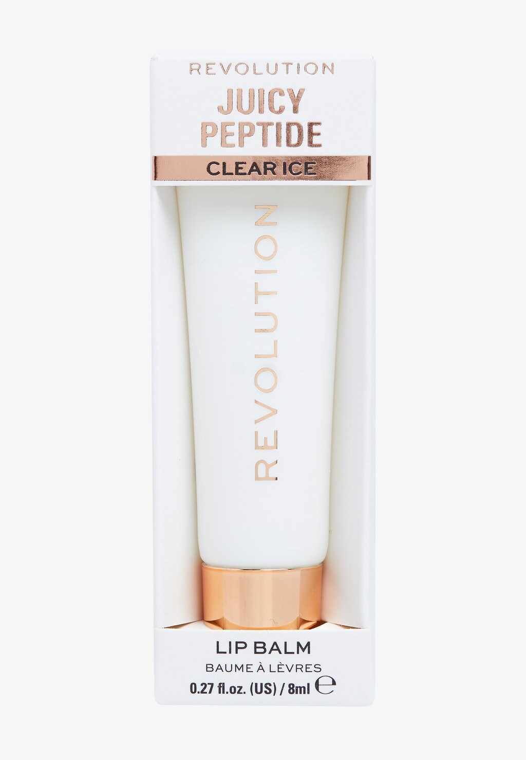Бальзам для губ Revolution Juicy Peptide Lip Balm Makeup Revolution, прозрачный лед — фото 4