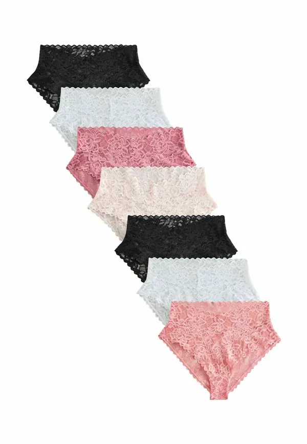 Трусы 7 шт Next, black white pink, черный белый розовый