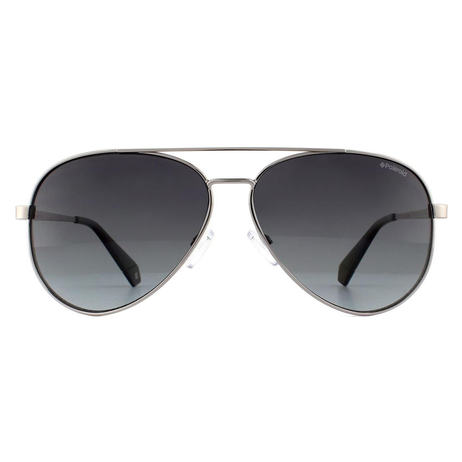 

Поляризованные солнцезащитные очки Aviator серого рутениевого цвета с градиентом Polaroid, серый
