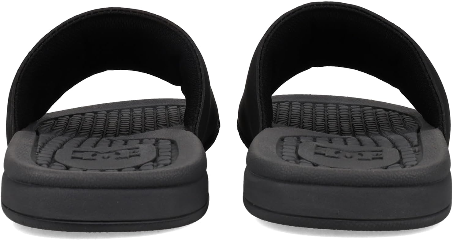 Мужские шлепанцы DC Bolsa Dc Shoes, черный/красный/серый — фото 3