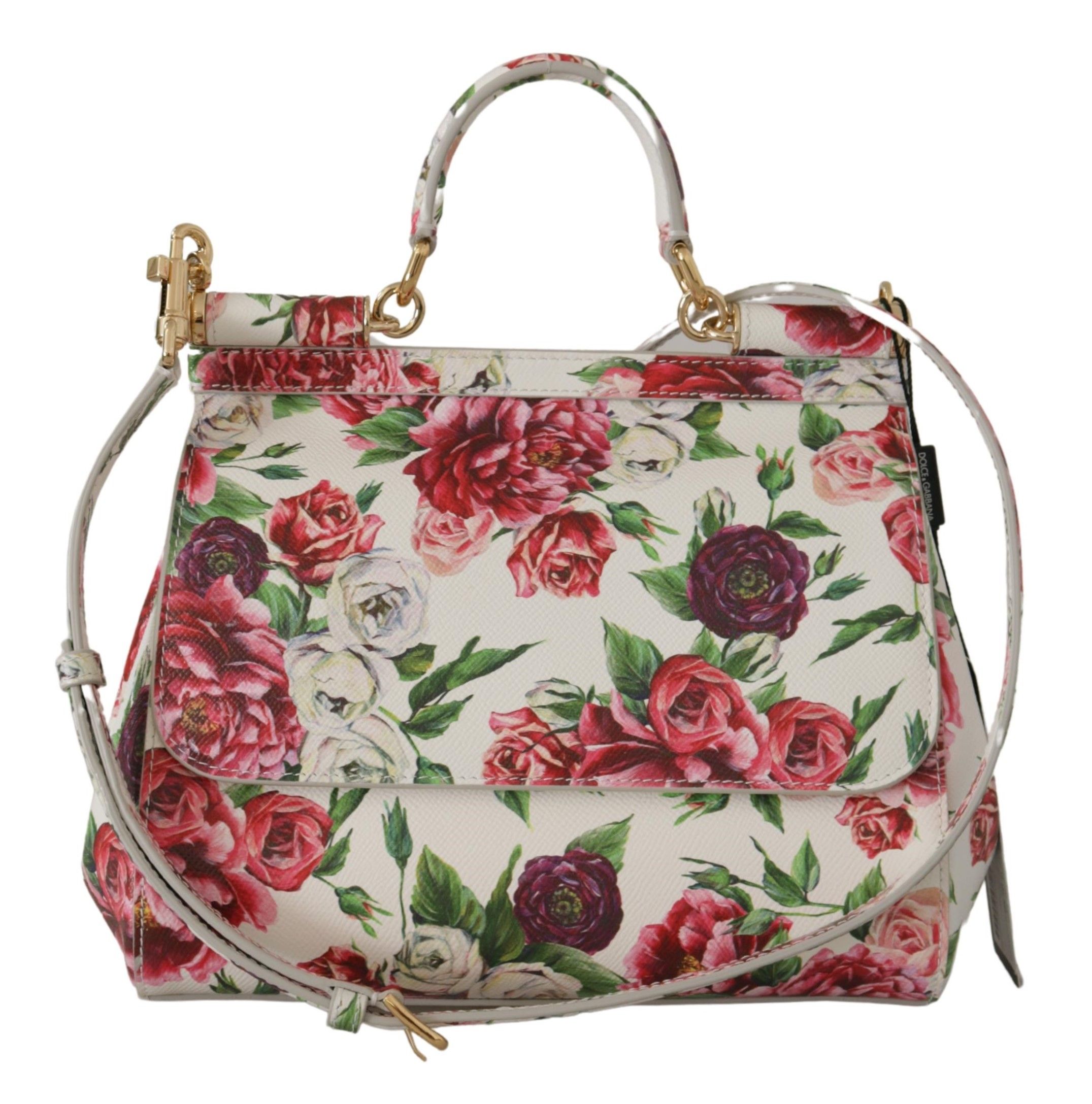 

Кожаная сумка через плечо Floral Elegance Dolce & Gabbana, мультиколор