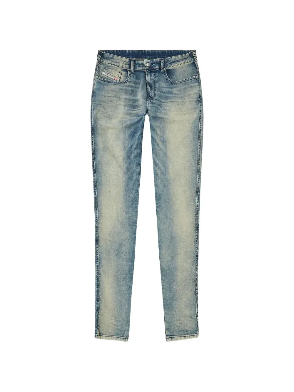 Зауженные джинсы со средней посадкой 2062 D-Strukt Joggjeans DIESEL, синий